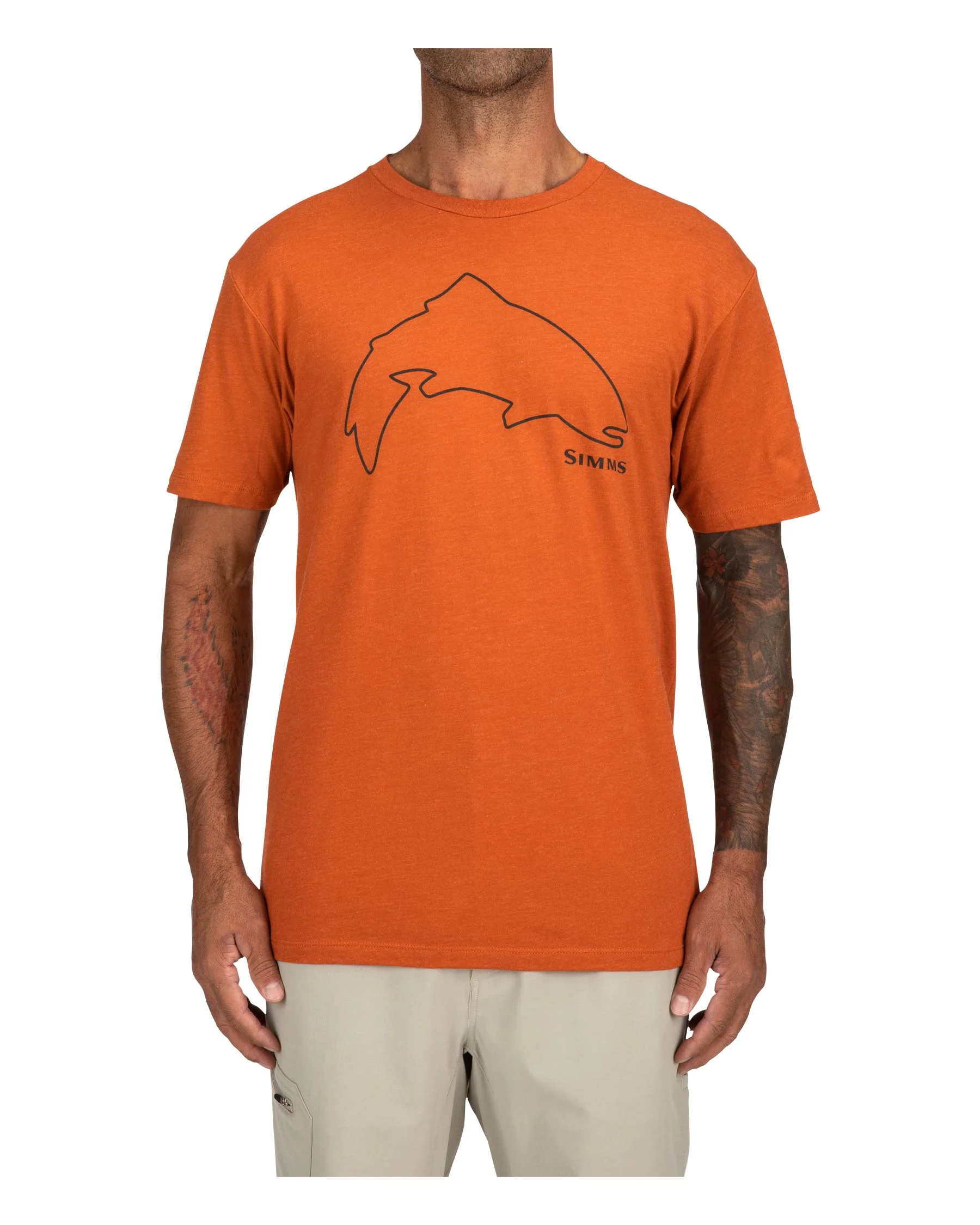 Men's Trout Outline T-Shirt - Image 10