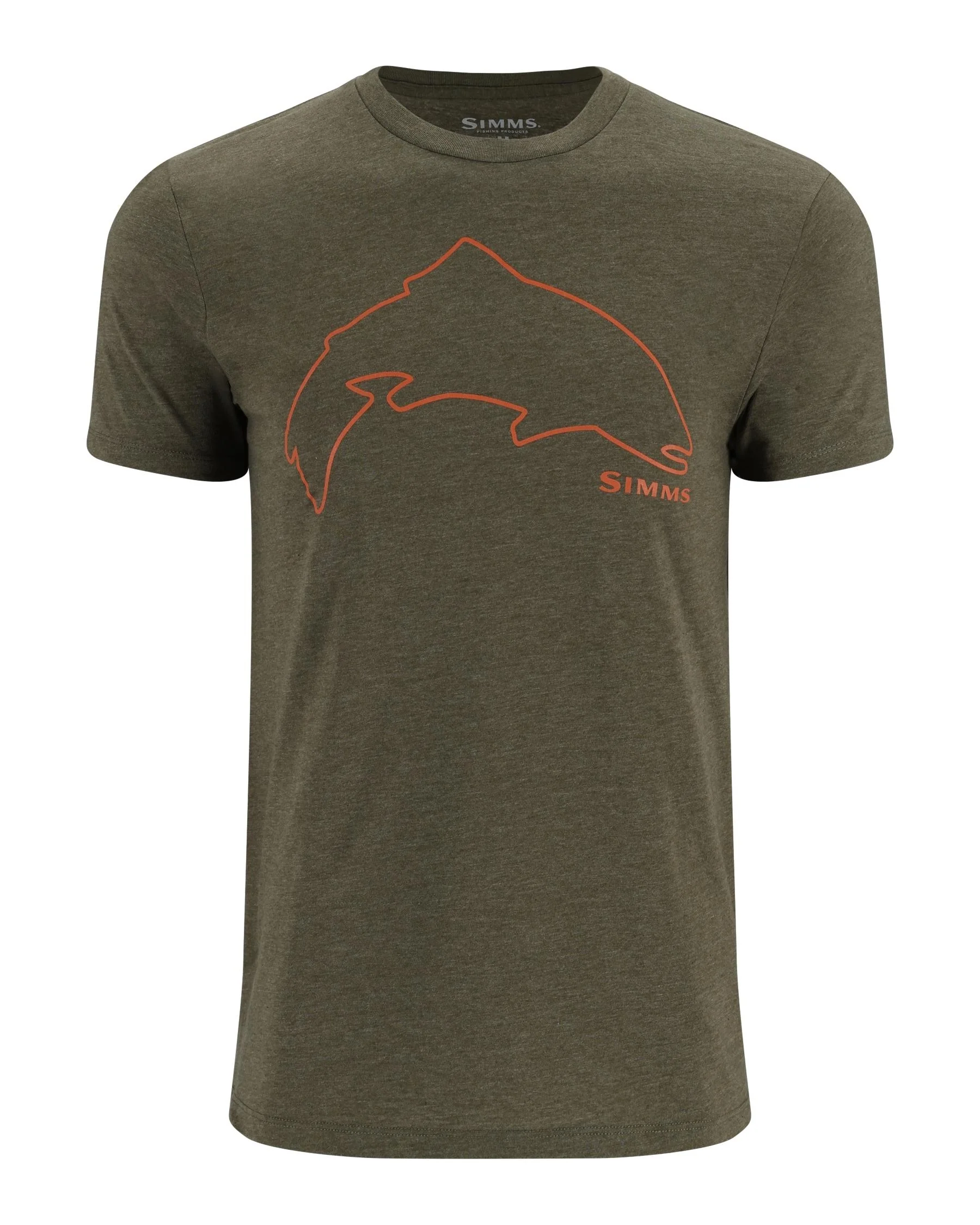 Men's Trout Outline T-Shirt - Image 5