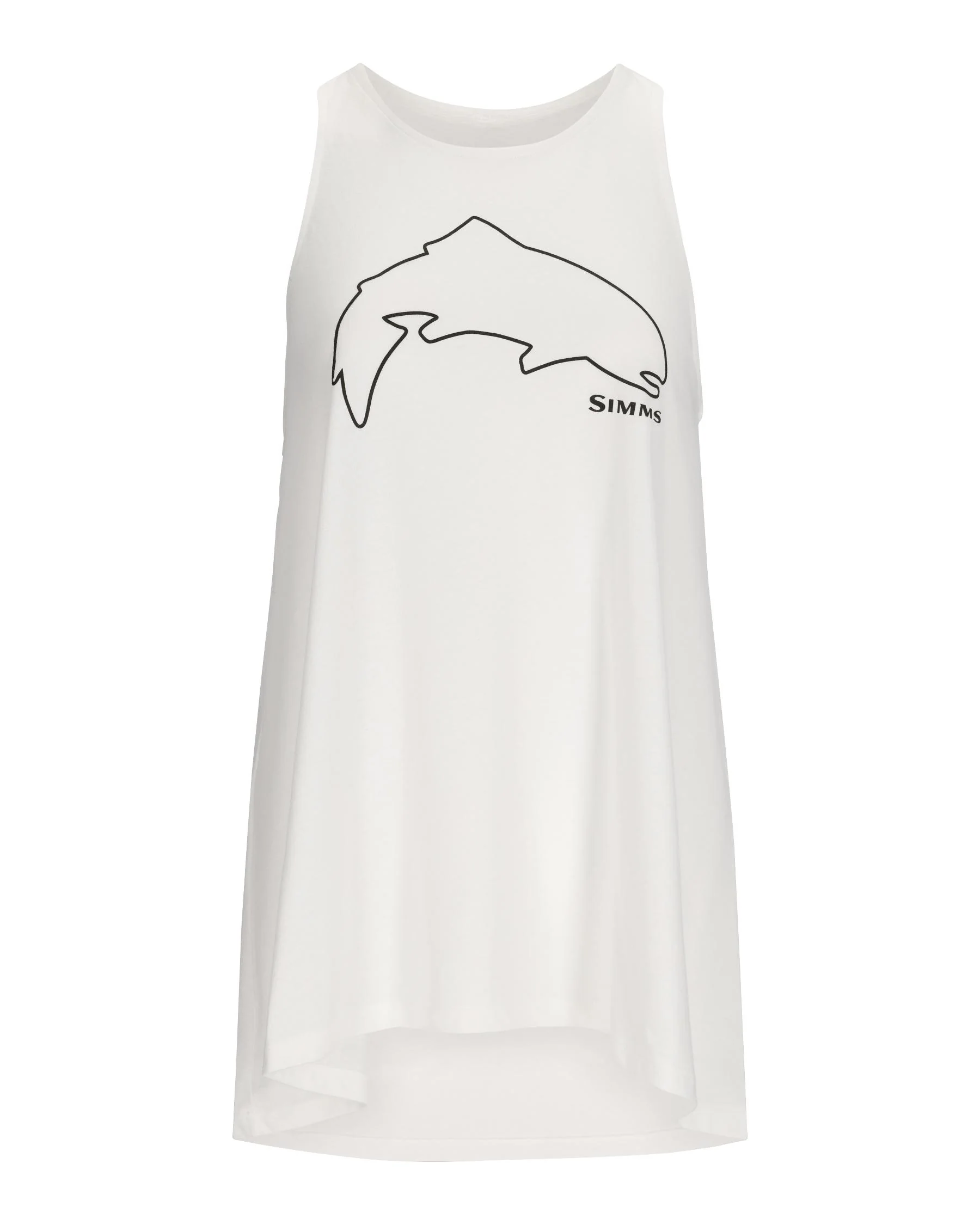 Women's Trout Outline Tank Top