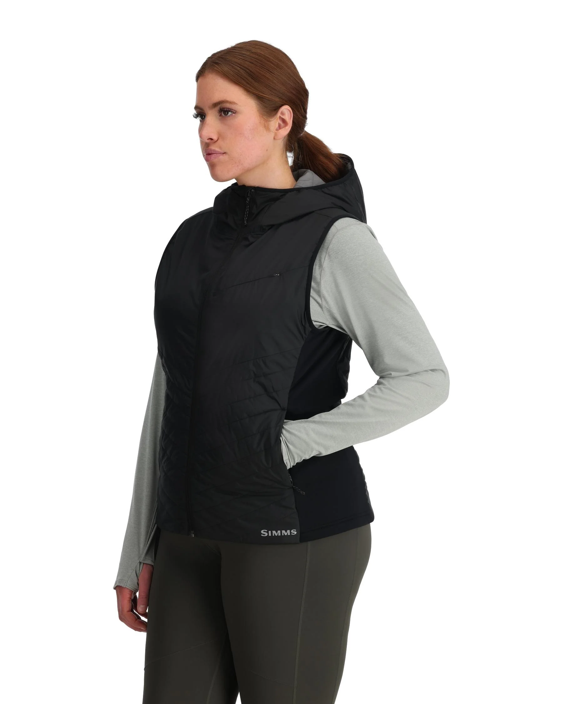 Women's Fall Run Hybrid Hooded Vest - Image 4