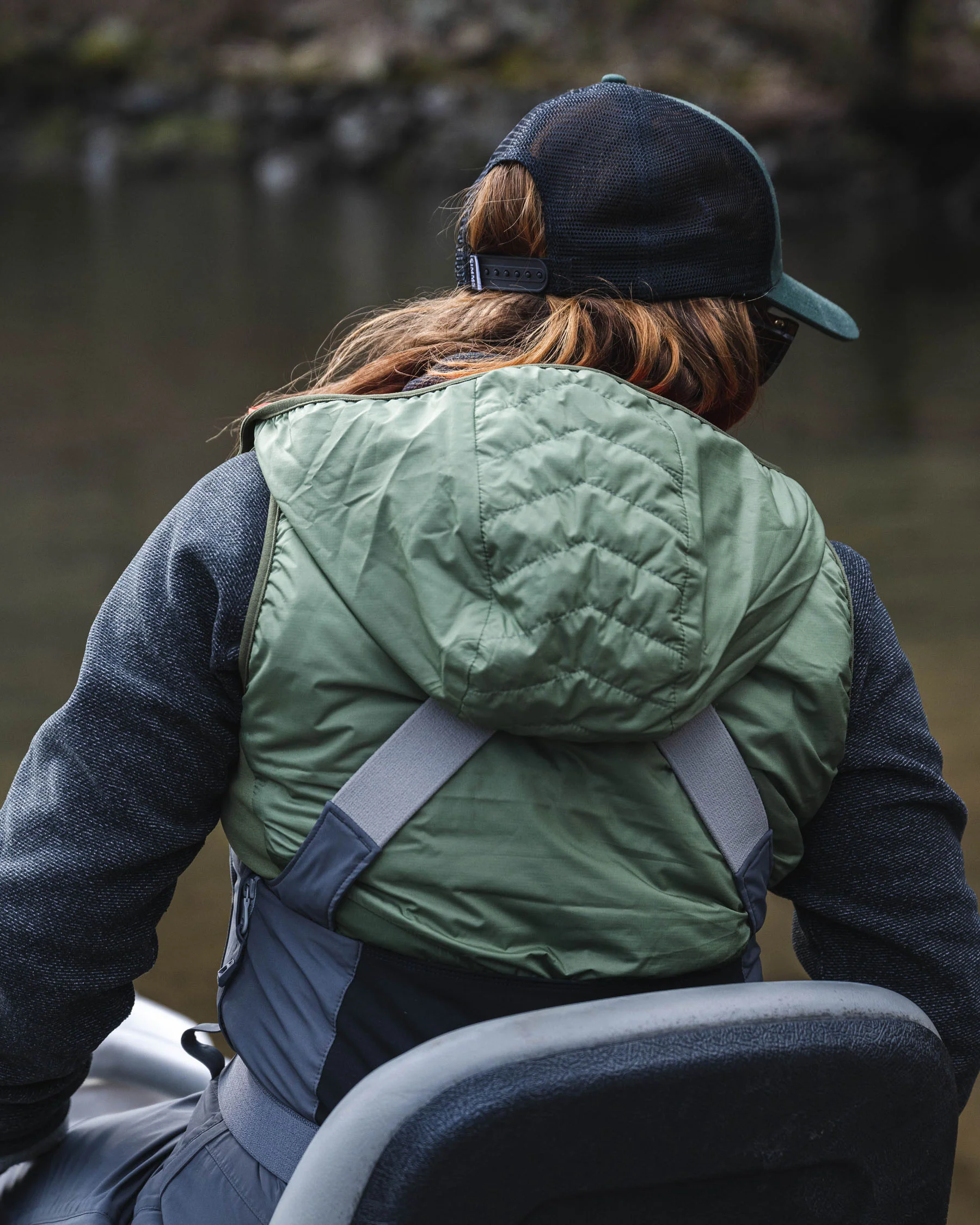 Women's Fall Run Hybrid Hooded Vest - Image 6
